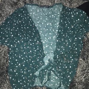 Brandy Melville floral wrap top